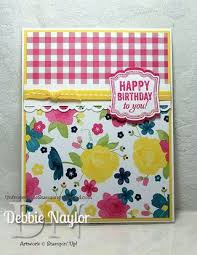 Gingham Garden Designer Paper Card Samples Card Tags Cards Stampin Up Cards