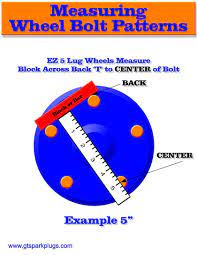 Two of the most common trailer bolt patterns are 4 on 4 and 5 on 4.5. Ez Measure 5 Lug Bolt Circle Pattern Bolt Pattern Bolt Classic Cars Muscle