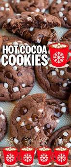 These Delicious And Easy Hot Chocolate Cookies Are Our Favorite Christmas Cookie Hot Chocolate Cookies Cookies Recipes Chocolate Chip Cookies Recipes Christmas