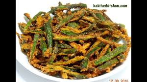 Kurkuri Bhindi Recipe How To Make Crispy Okra Bhindi Kurkuri Okra Or Bhindi Fry Youtube