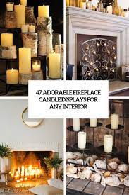 Fireplace ideas with candles 600 x 854. 47 Adorable Fireplace Candle Displays For Any Interior Digsdigs