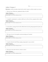 Author S Purpose Worksheet Author S Purpose Worksheet Authors Purpose Friendly Letter Writing