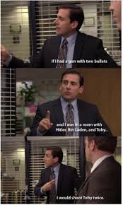 Michael And Toby The Office Funny Tv Show Quote The Office Show Office Memes Office Humor