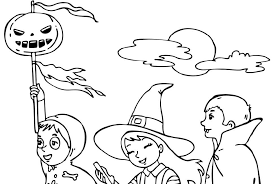There are pumpkin coloring pages with images of pumpkins on the vine, jack o' lanterns, pumpkin candy, a scarecrow and pumpkin, a ghost with a pumpkin, and even a tower of pumpkins. Halloween Coloring Sheets