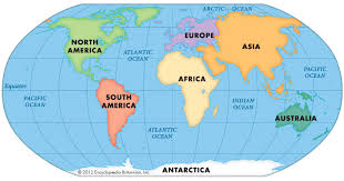 The Seven Continents Of The World Are North America South America Europe Asia Oceania Austra Continents And Oceans World Map Continents World Map Printable
