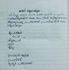 Sthalam thiyathi._>on the right side write viswasthathayode oppe perum. Letter Writing Of Malayalam Format Brainly In