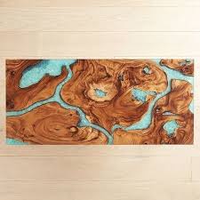 Moraine Wood Teal Resin Coffee Table Pier 1 Imports Cool Coffee Tables Round Glass Coffee Table Coffee Table