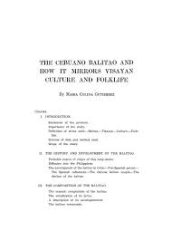 We did not find results for: The Cebuano Balitao And How It Mirrors Visayan Culture And Folklife