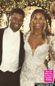 Ciara Russell Wilson Look Exhausted After Wedding Night See Pic Ciara And Russell Ciara And Russell Wilson Making A Wedding Dress