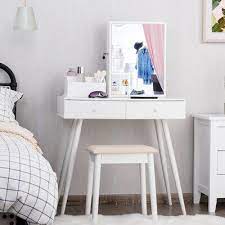 Wayfair north america (185,794) houzz (112,205) wayfair (101,931). Corrigan Studio Cavender Vanity Set With Mirror Vanity Table Set Dressing Table Set White Vanity Table
