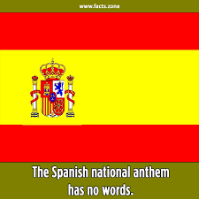 The spanish for national anthem is himno nacional. The Spanish National Anthem Has No Facts Zone