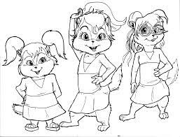 You could also print the image by clicking the print button above the image. Chipettes Coloring Pages Alvin And The Chipmunks Coloring Pages Cartoon Coloring Pages Alvin And The Chipmunks