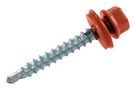 Kit De Fixation Pour Tuile Repositionnable 50 Vis Autoperceuses Ral 8012 O 4 9 L 35mm Brico Depot