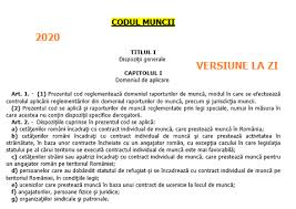 Codul Muncii Sau Legea 53 2003 Versiunea Actualizată La Iunie 2020 Editabil și Gratuit Cabinetexpert Ro Blog Contabilitate