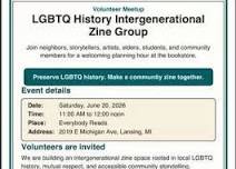 Lansing LGBTQ History Zine