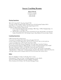 head soccer coach resume soccer