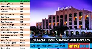 Job description omni viking lakes hotel in eagan, mn is seeing a passionte stewarding supervisor to. Rotana Hotel Resort Gulf Job Careers In Uae Qatar Oman Bahrain