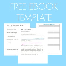Free Ebook Template Preformatted Word Document Ebook Template Free Ebooks Words