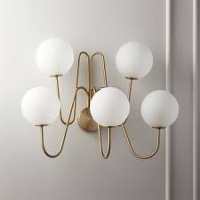 Shop Penta Globe Wall Sconce Oversized Wall Sconce With Five Globe Extensions Creates Drama In Any Room Frosted Glas Modern Wall Sconces Wall Sconces Sconces