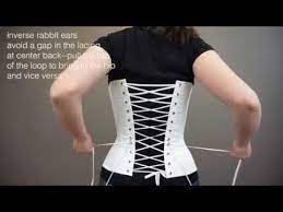 Putting On A Corset With Front Opening Busk By Yourself Youtube