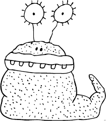 Monster Dicke Lippen Ausmalbild Malvorlage Phantasie