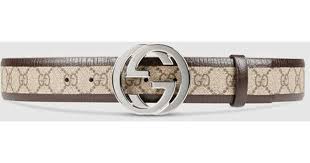 Free shipping and friendly returns. Gucci Canvas Original Gg Belt With Interlocking G In Brown Lyst