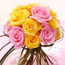 Pink roses represent the softer delicate moments of celebrations. Beautiful Yellow Pink Wedding Rose Centerpieces Globalrose