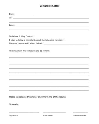 Generic Complaint Letter Free Printable Pdf Form Lettering Legal Forms Rental Agreement Templates