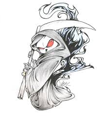 Grim Reaper By Shinga On Deviantart Grim Reaper Drawing Reaper Drawing Skulls Drawing