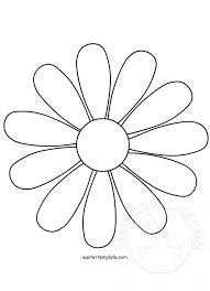 Black And White Simple Outline Outline Stencil Sunflower Clipart Flower Outline Template Daisy Flower Template Easter Template Flower Template Flower Drawing Flower Outline