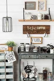 أجمل 20 تصميم لـ ركن القهوة كوفي كورنر وكوفي بار منزلي هذا العام ديكورات أرابيا Coffee Bar Home Coffee Nook Farmhouse Coffee Bar