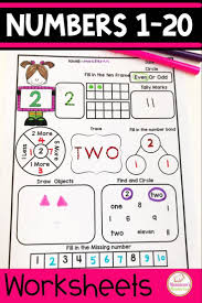 Numbers 1 20 Assessment Nastaran S Resources Learning Numbers Numbers Kindergarten Kindergarten Math Homeschool