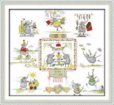 There are 43200 wedding cross stitch kit for sale on etsy, and they cost $21.67 on average. The Mice S Wedding Cross Stitch Kit Cartoon Pattern Printed On Canvas Dmc Embroidery Handmade Needlework Craft Supplies Material Package Aliexpress