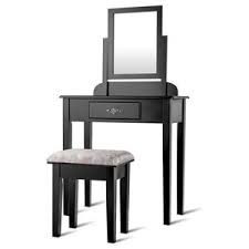 However, a vintage dressing table with mirror was more popular, especially because by the 1900s, glass became easier and less expensive to produce. Modern Vanity Dressing Table Set Mirror One Drawer And Cushioned Stool Transitional Bedroom Makeup Vanities By Decor Love Houzz