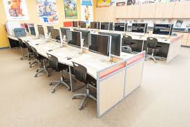Computer Lab Furniture Customized For Any Space By Interior Concepts Computer Lab Design School Computer Lab Design Computer Lab