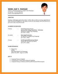 A separate paper two paragraphs about the person's intent to apply for the job. Resume Format Sample Job Application Resume Sample Vintage Resume Sample Format For Job Application 9 10 Resu Job Resume Examples Job Resume Samples Resume Pdf