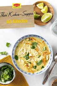 Thai Kokos Suppe Mit Hahnchen Rezept Thai Kokos Suppe Rezeptideen Suppe Hahnchen