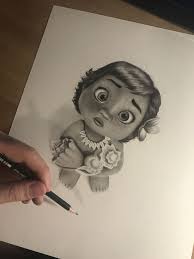 So moana is a disney character and thus the sketch. Baby Moana Easy Drawing Novocom Top
