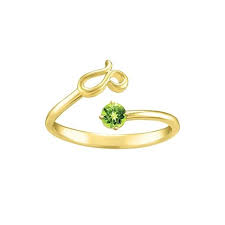 Peridot Leo Zodiac Ring In 10k Yellow Gold In 2020 Zodiac Rings Leo Jewelry Zodiac Leo Jewelry
