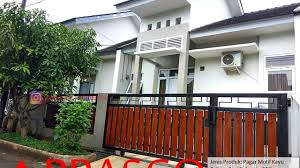 Desain pagar rumah klasik modern dari besi. Pagar Rumah Model Minimalis Klasik Modern Motif Kayu Di Permata Residence Serua Jual Kanopi Tralis