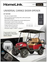 Continue holding both buttons on each. Homelink Club Car Golf Cart Accessories