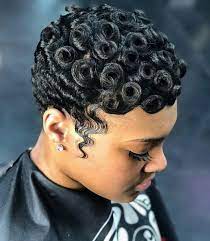 Them Pin Curls Though Cute Hairstyles For Short Hair Short Relaxed Hairstyles Feed In Braids Hairstyles