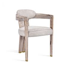 Maryl Ii Dining Chair Cream Linen Oak Dining Chairs Midcentury Modern Dining Chairs Dining Chairs