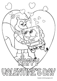Spongebob Valentines Day Coloring Pages For Kids Valentines Day Coloring Page Valentine Coloring Valentine Coloring Pages