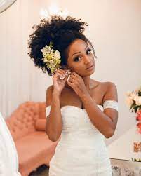 13 Breathtaking Natural Hair Updos For Weddings The Blessed Queens Natural Wedding Hairstyles Natural Hair Wedding Curly Hair Styles Naturally