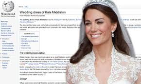 White knights are superior to black knights. Does Kate Middleton S Royal Wedding Gown Deserve Its Own Wikipedia Page Daily Mail Online