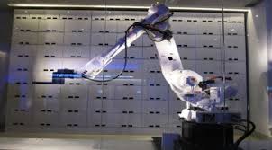Yotel New York Features The World S First Hotel Robotic Luggage Handler Manhattan Hotels Hotel Hotel Industry