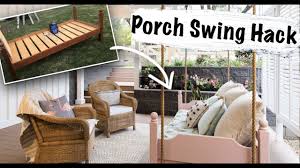 Porch Swing Hack Tutorial On Turning A Children S Bed Into A Hanging Porch Chair Youtube