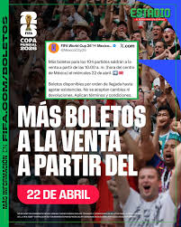 Estadio Dxts | ¿NO QUE YA NO HABÍA? 🤔 La FIFA anunció que saldrán a la  venta más boletos para los 104 partidos del Mundial. La compra será directa  por... | Instagram