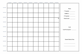 Score sheets which are specially made for the game are also quite economical. 8 Printable Football Pool Sheets 100 Square Football Board Template Piccomemorial